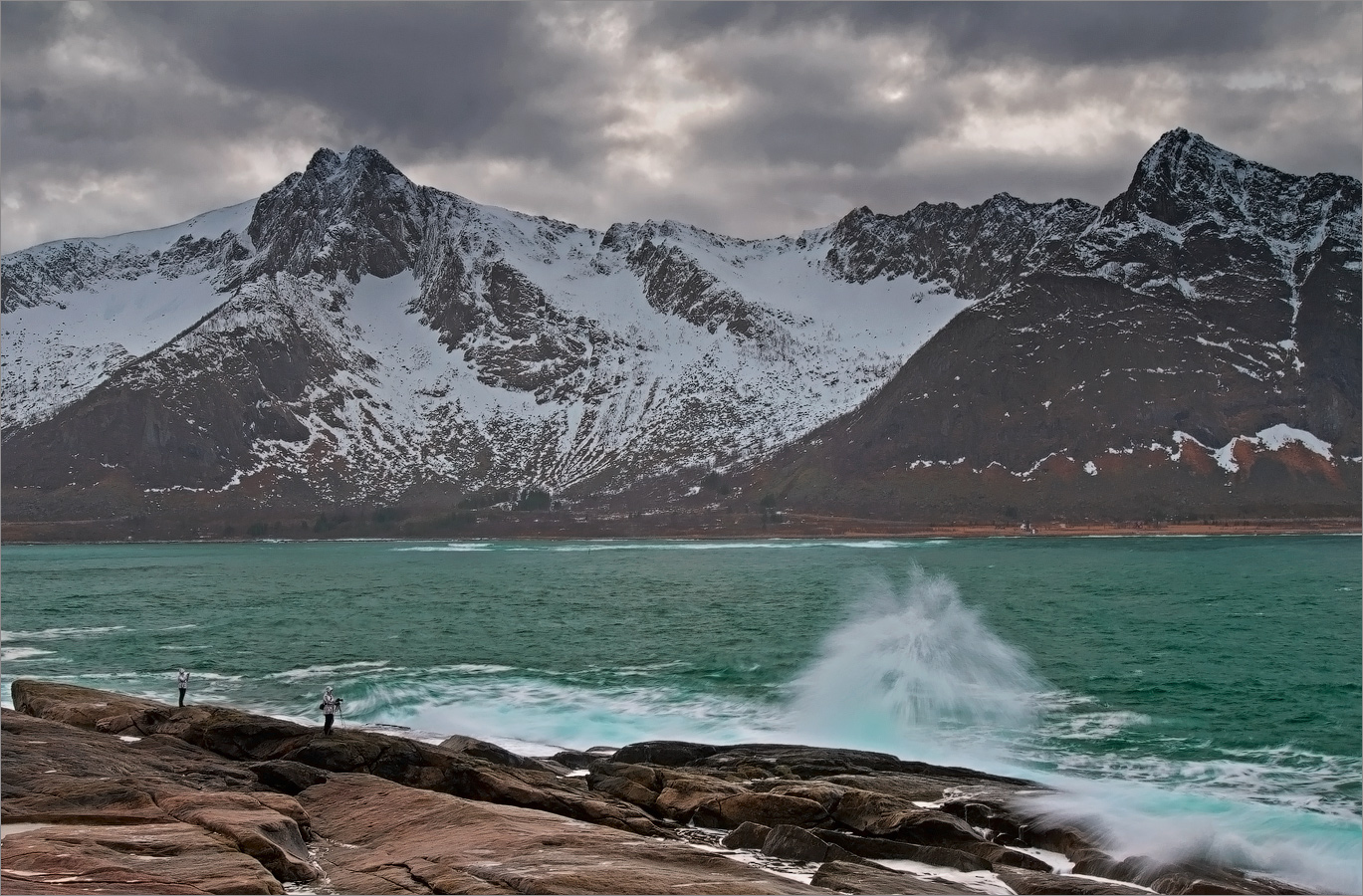 An einem windigen Tag