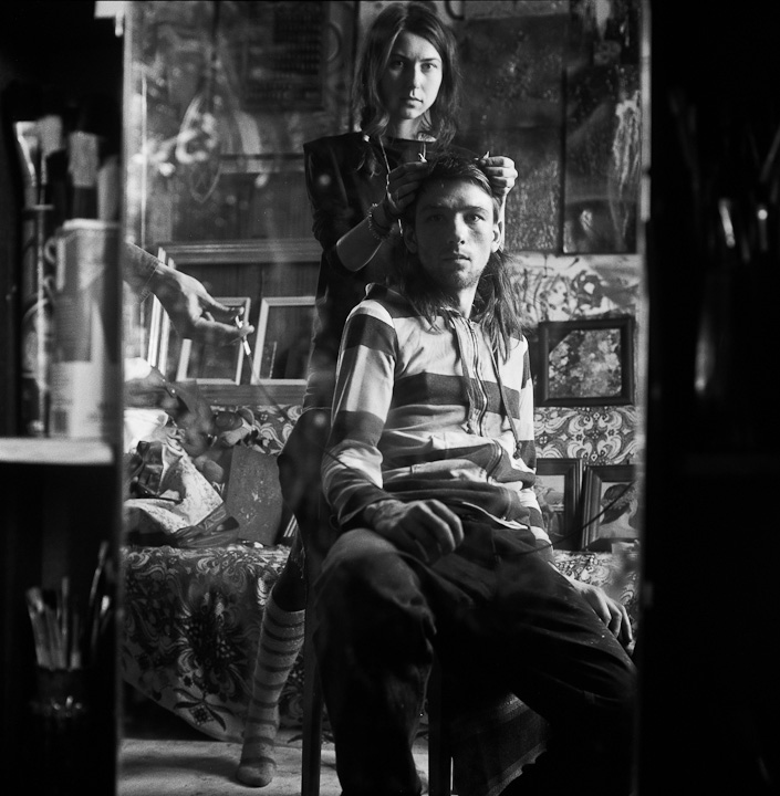 Grischa (Portrait mit den "Hörnern" und Anya)