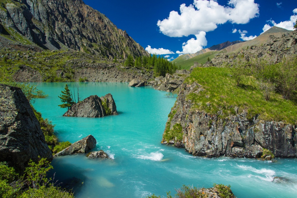 Farben Altai-Gebirge