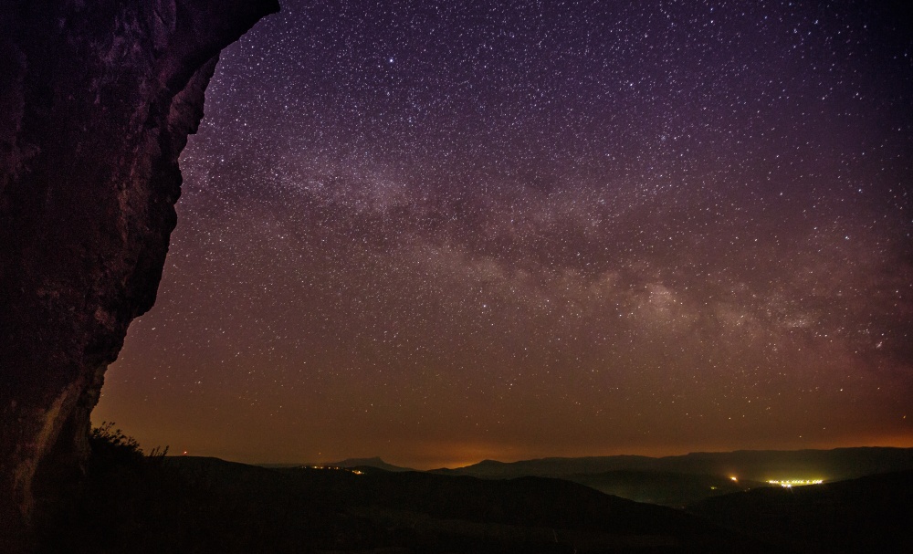 Klettern die Milchstraße