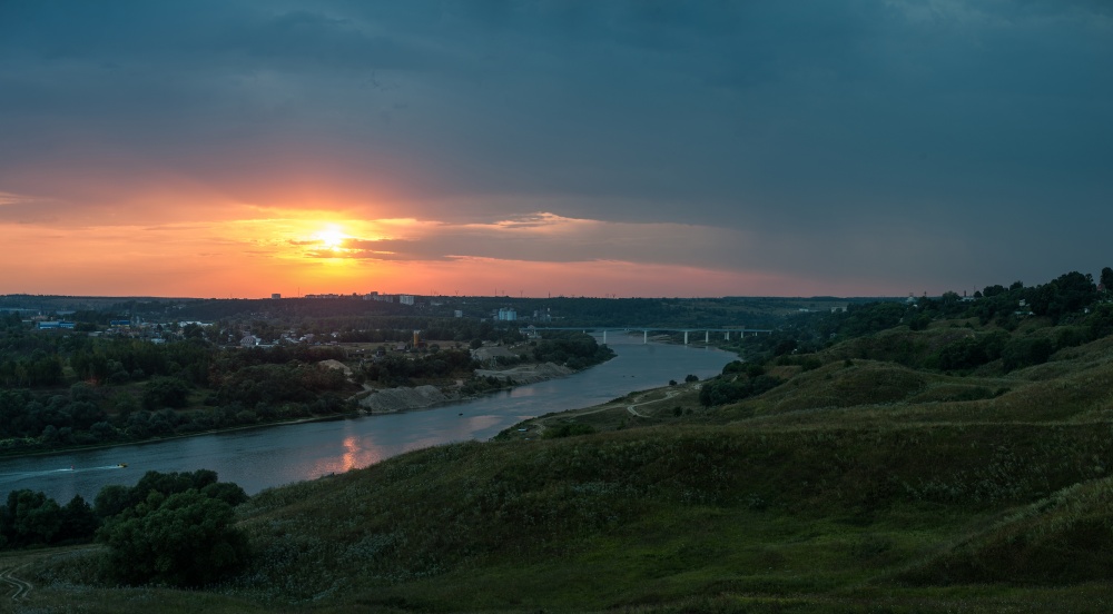 р.Ока. r.Oka. г.Алексин Aleksin