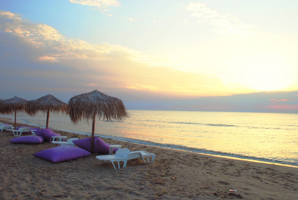 Die Sonne aufgewacht zu