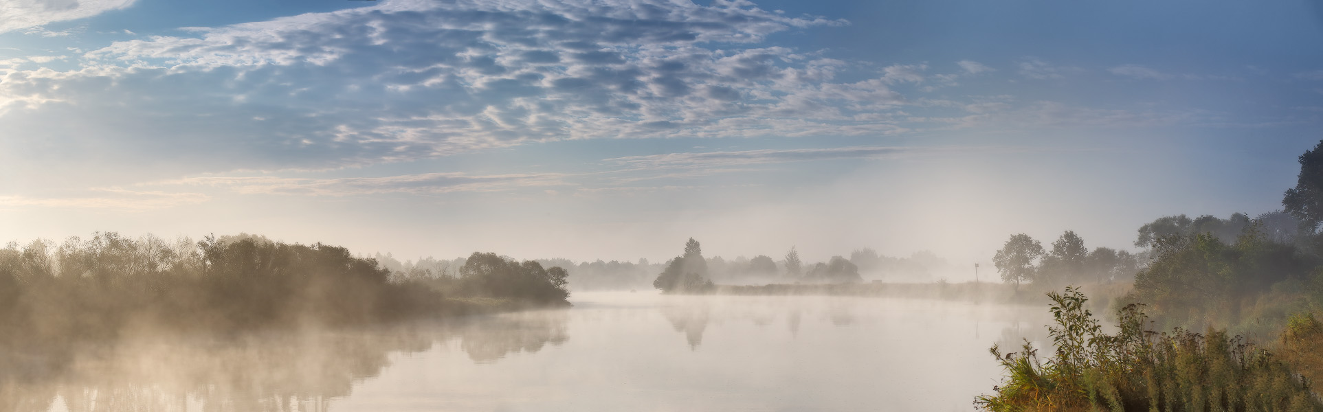 Morgen nach einer Nacht von Gewittern