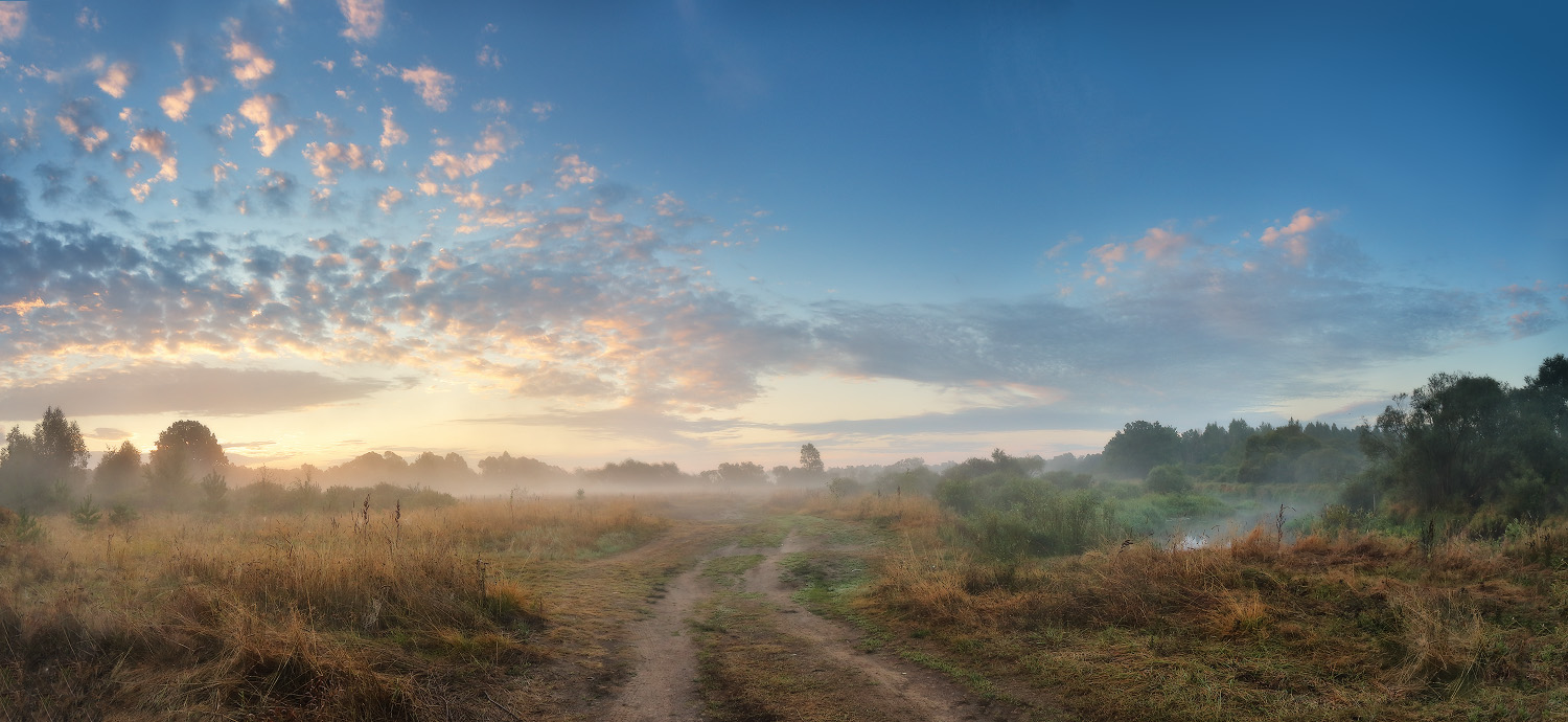 Morgen nach einer Nacht von Gewittern