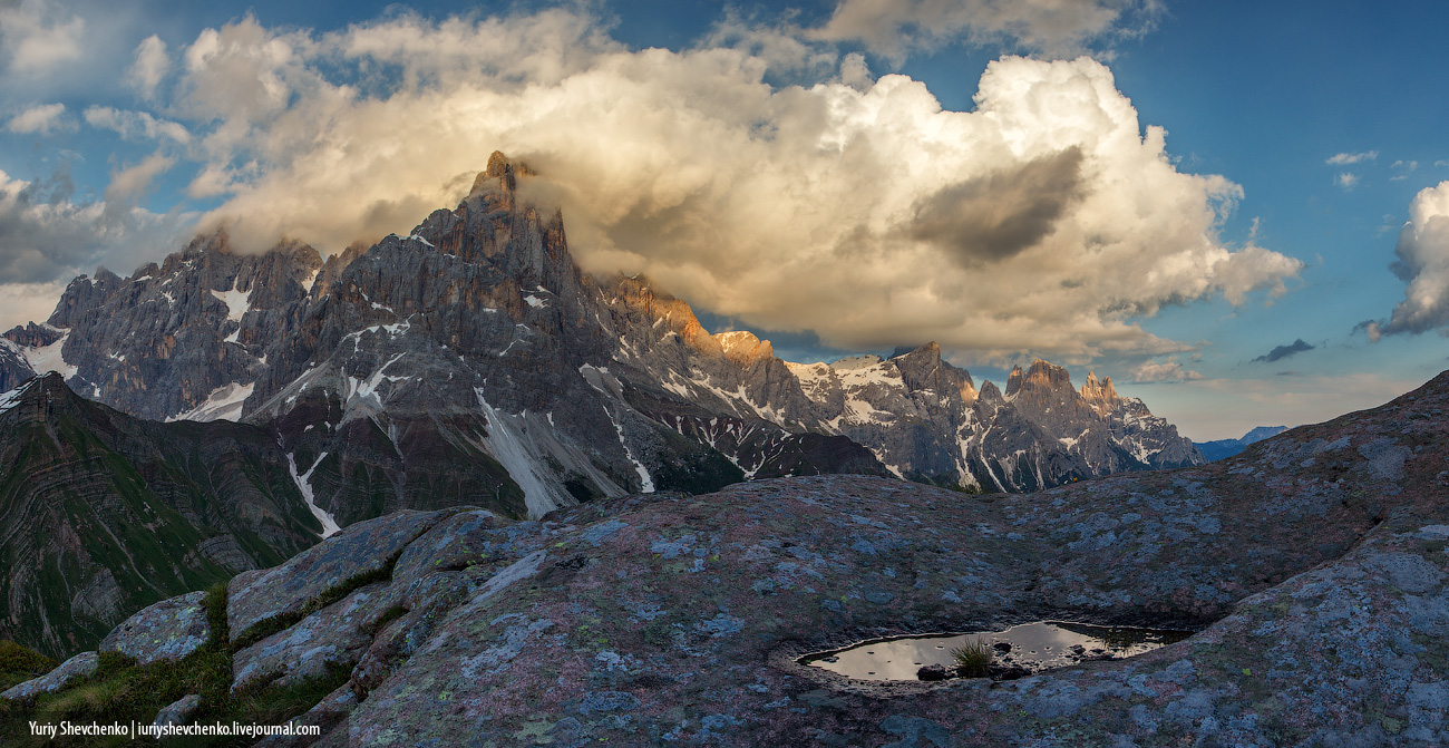 Pass Rolle Pass, Dolomiten, Italien.
