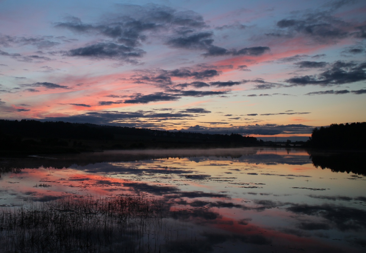 Aquarell Sonnenuntergang