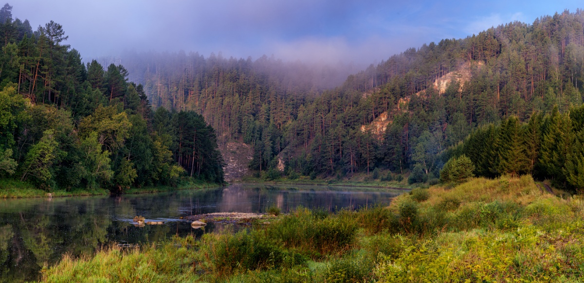 August auf dem Fluss Ai