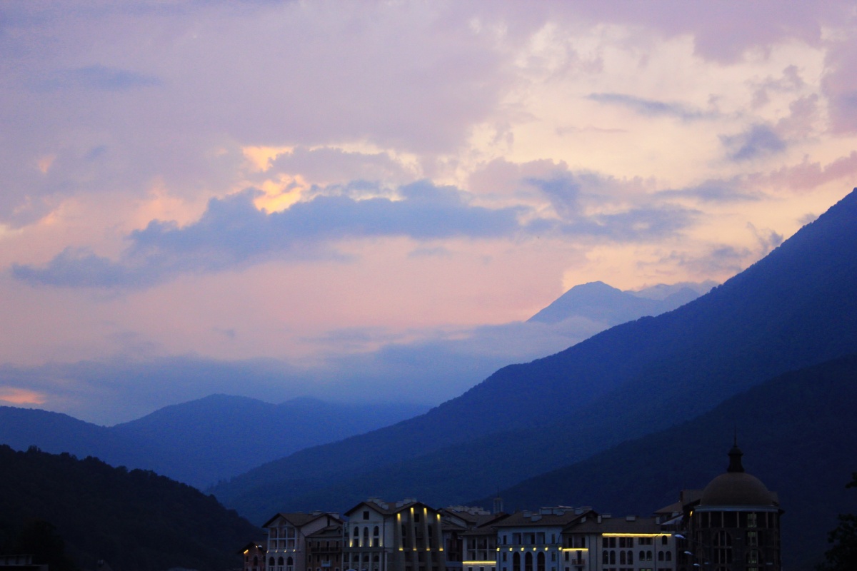 Berg Sonnenuntergang