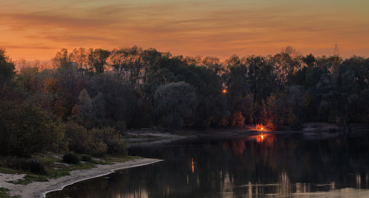 brennenden Sonnenuntergang