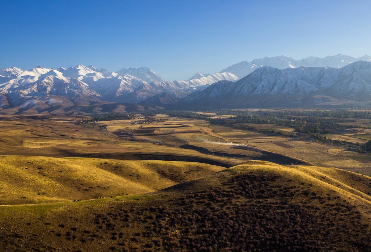 Die Berge haben Schnee