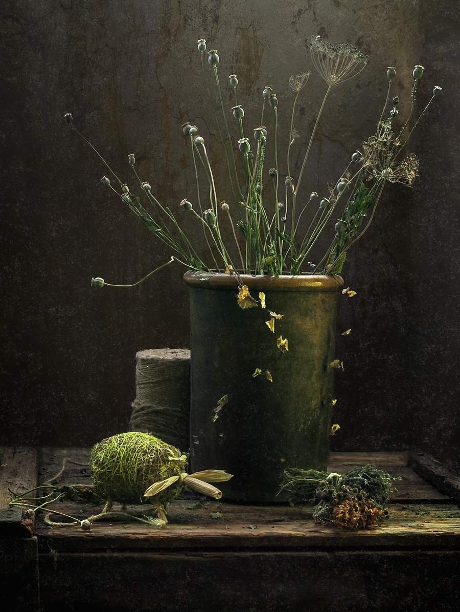 Auf dem kleinen Lamm aus dem trockenen Gras :) ...