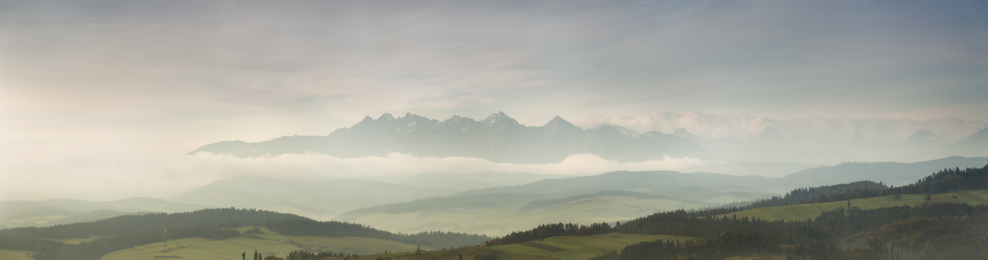 Morgen mit Blick auf die Tatra