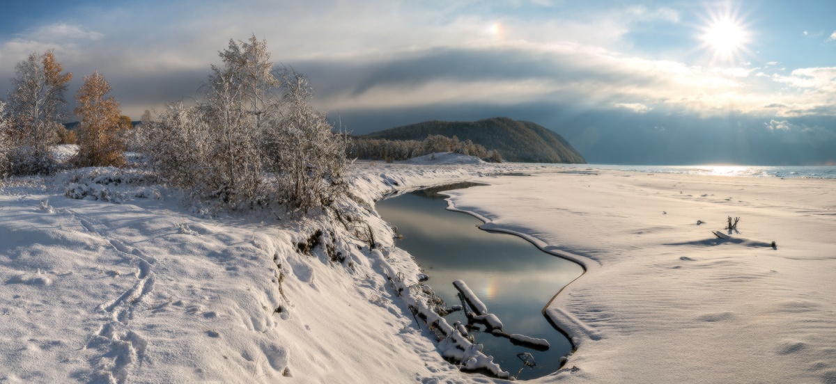 Helle, frische Schnee!