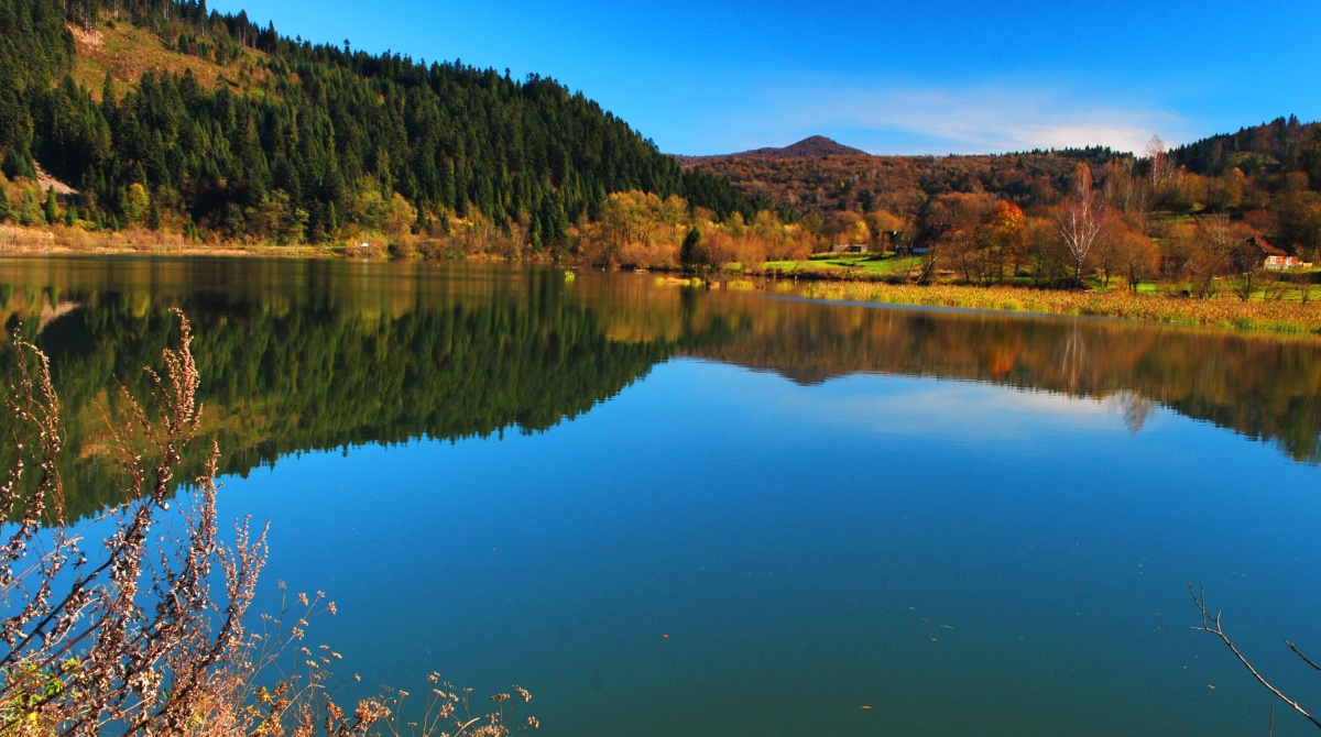 Herbst in den Karpaten.