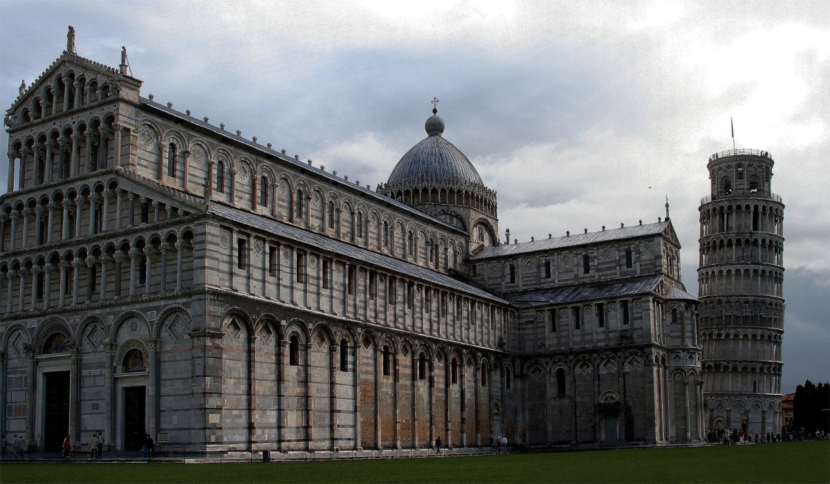 Schiefer Turm von Pisa.