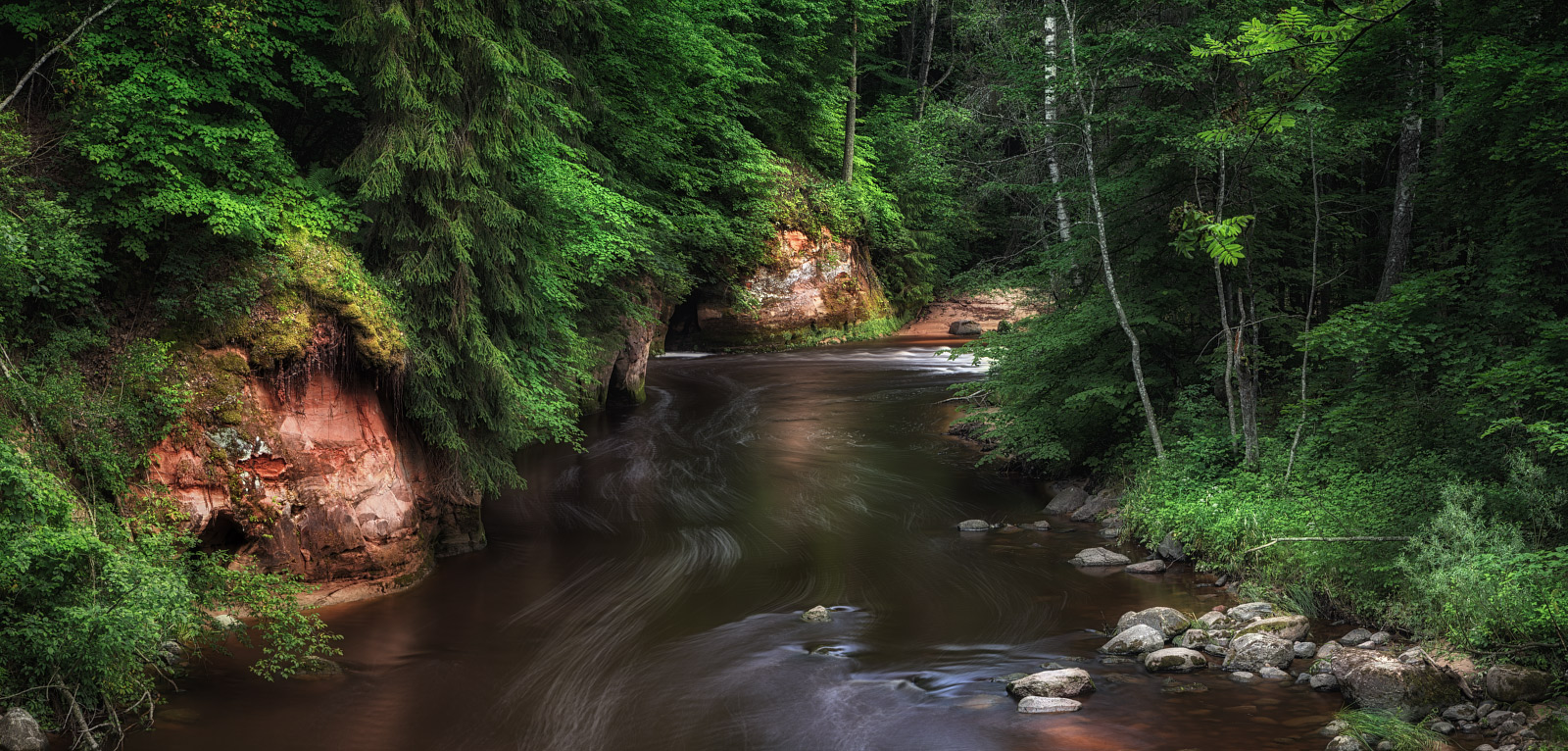 Eine geschützte Fluss