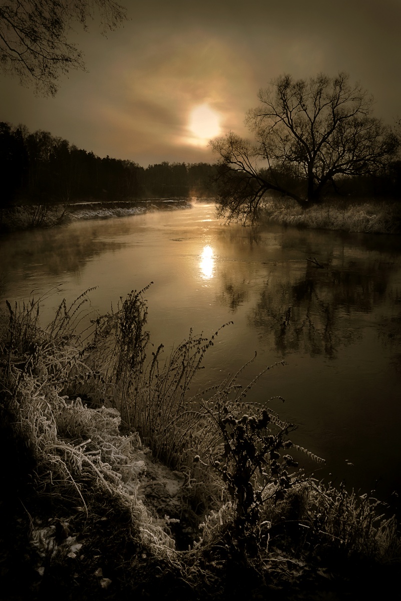 Bei Sonnenuntergang, die ausgehende ... 2. November.