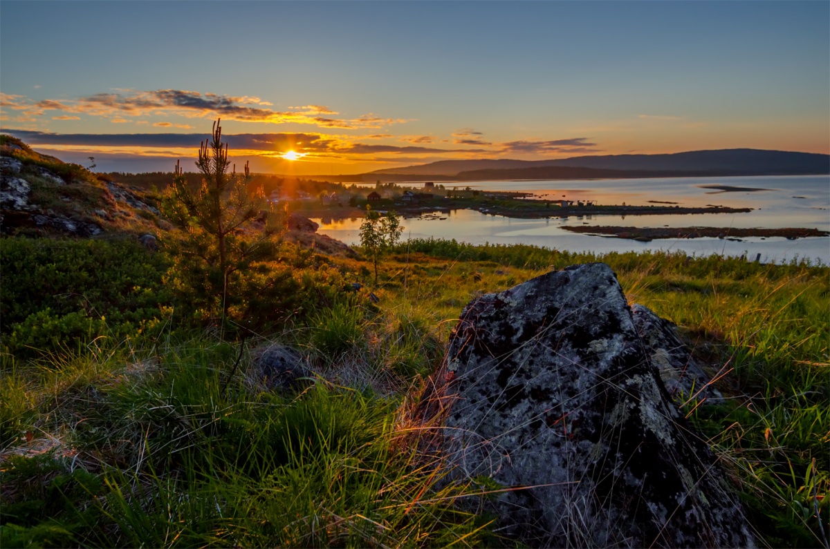 Mitternacht im Weißen Meer