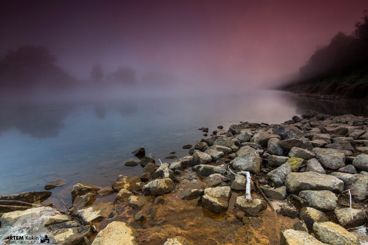 Dämmerung auf dem Dnjepr