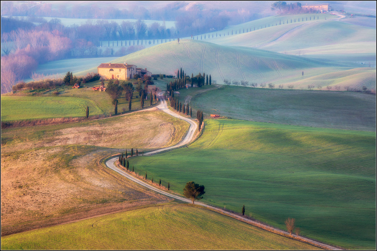 Dawn in der Val d  'Orcia
