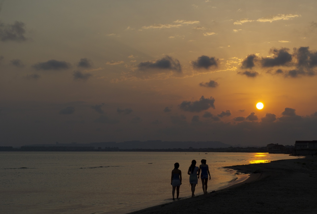 Nach der Abfahrt Sonne