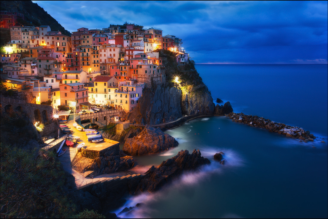 Manarola in der Morgendämmerung