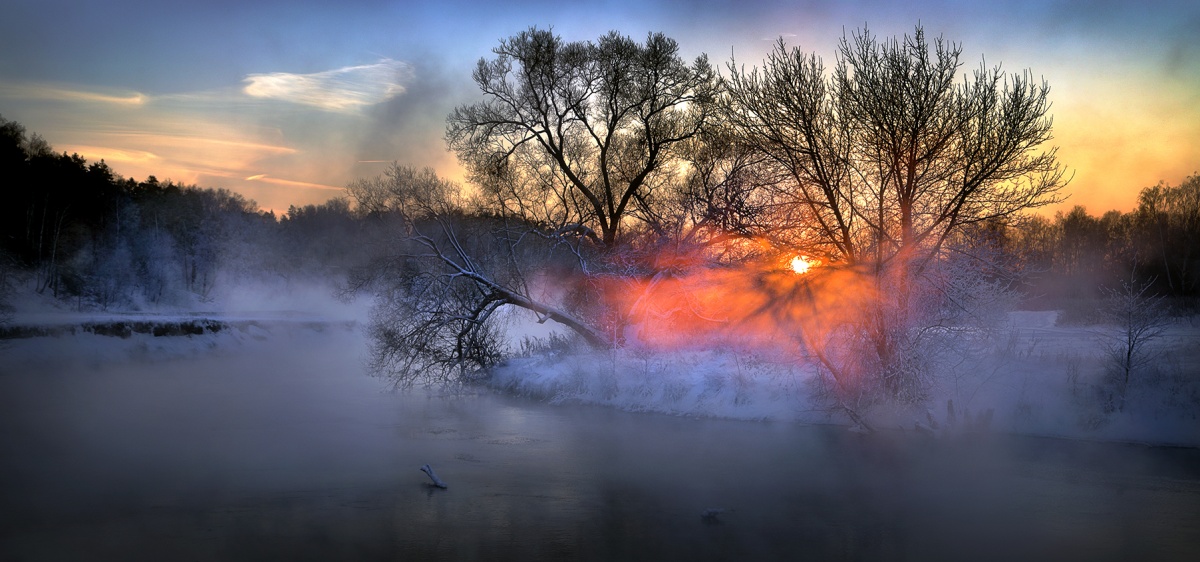 Sonnenuntergang Feuer ... 3.