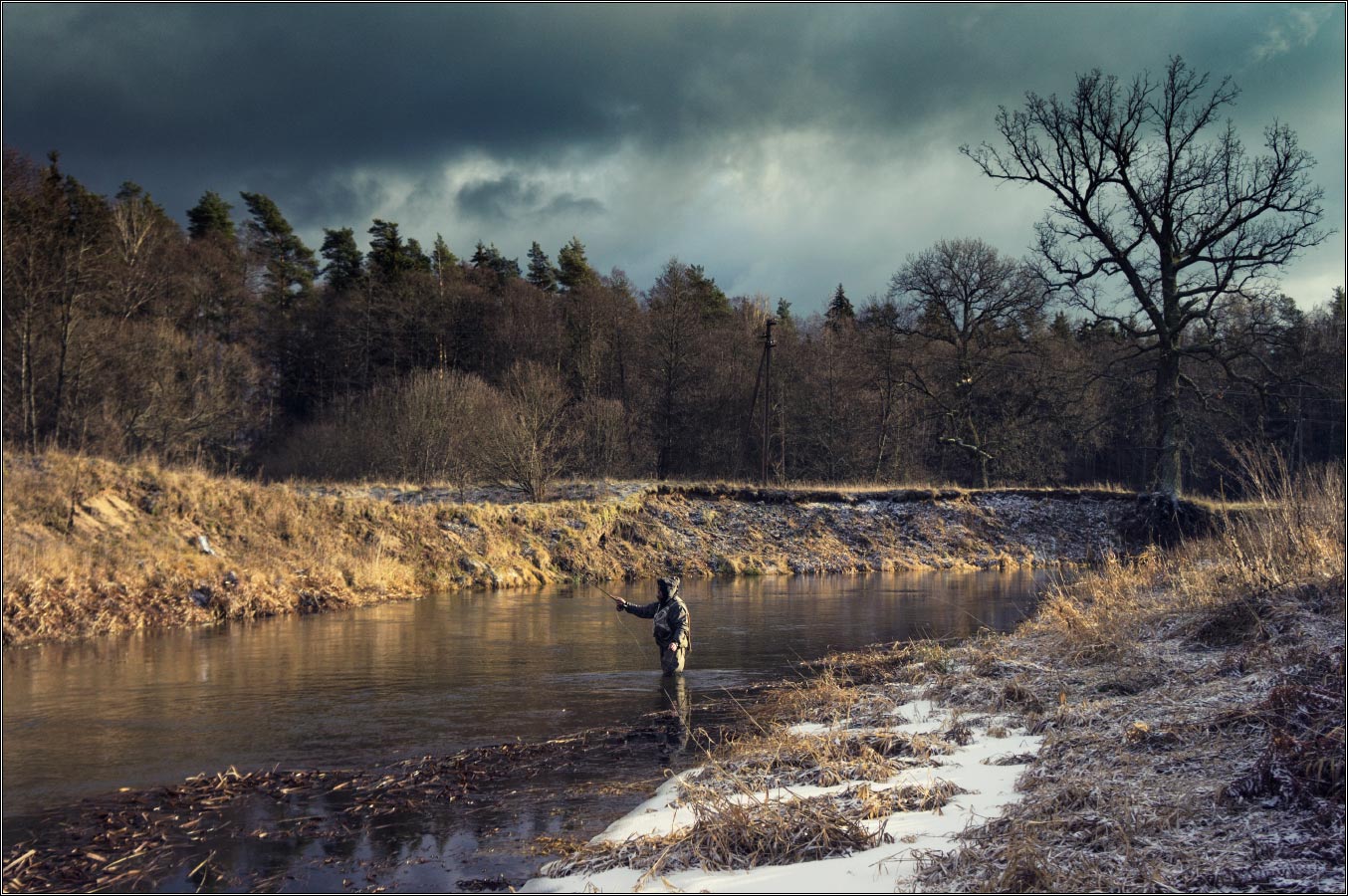 Weihnachten Fliegenfischen