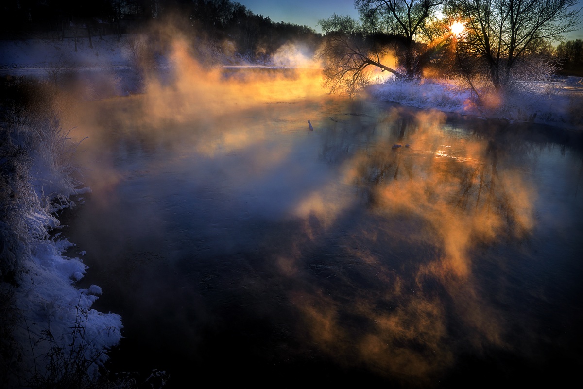 Weihnachten Sonnenuntergang ...