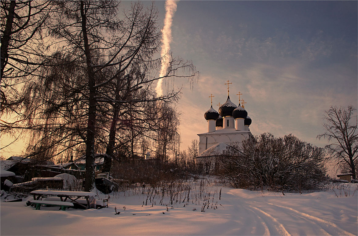 Sonnenuntergang im Winter