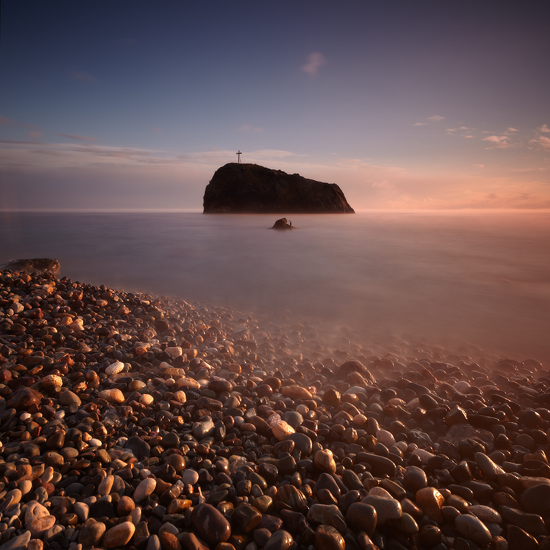 Study in warmen frostigen Farben