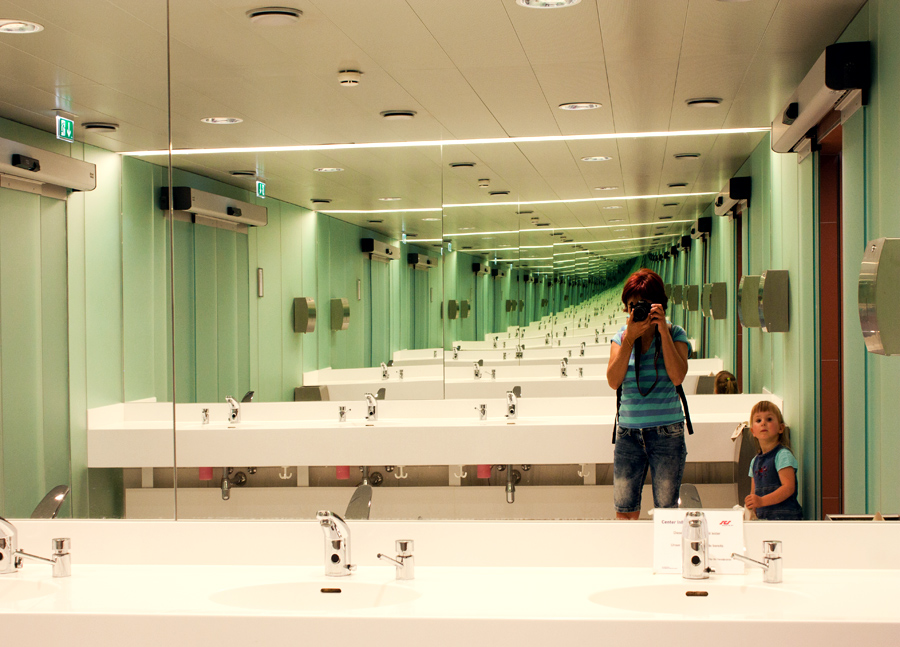 Freitag in der Toilette