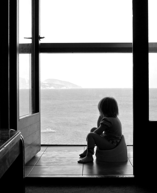 Freitag in der Toilette