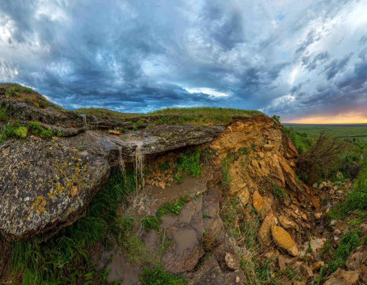 Nach einer Dusche in der Wüste.