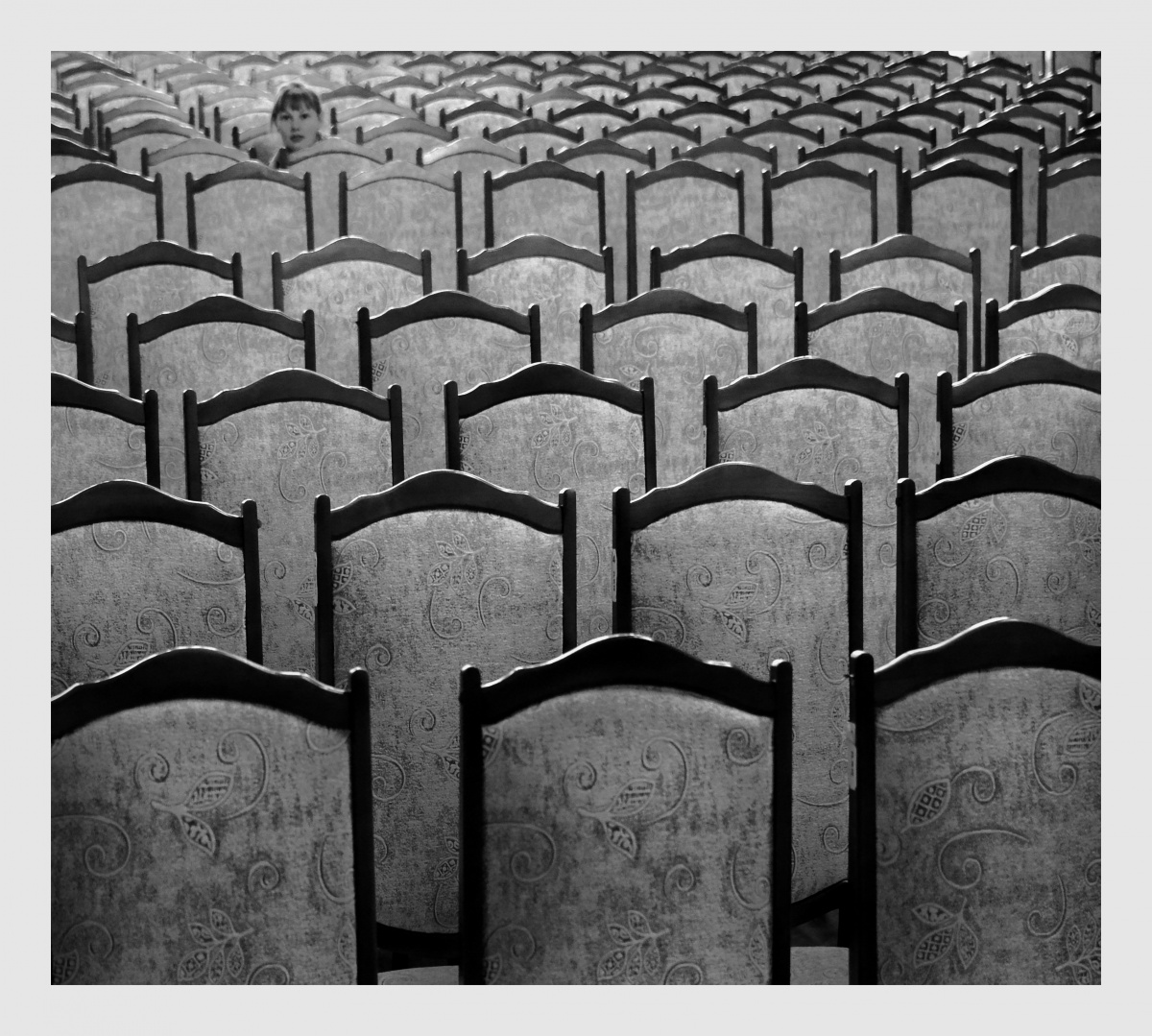 Die Zuschauer in der neunten Reihe