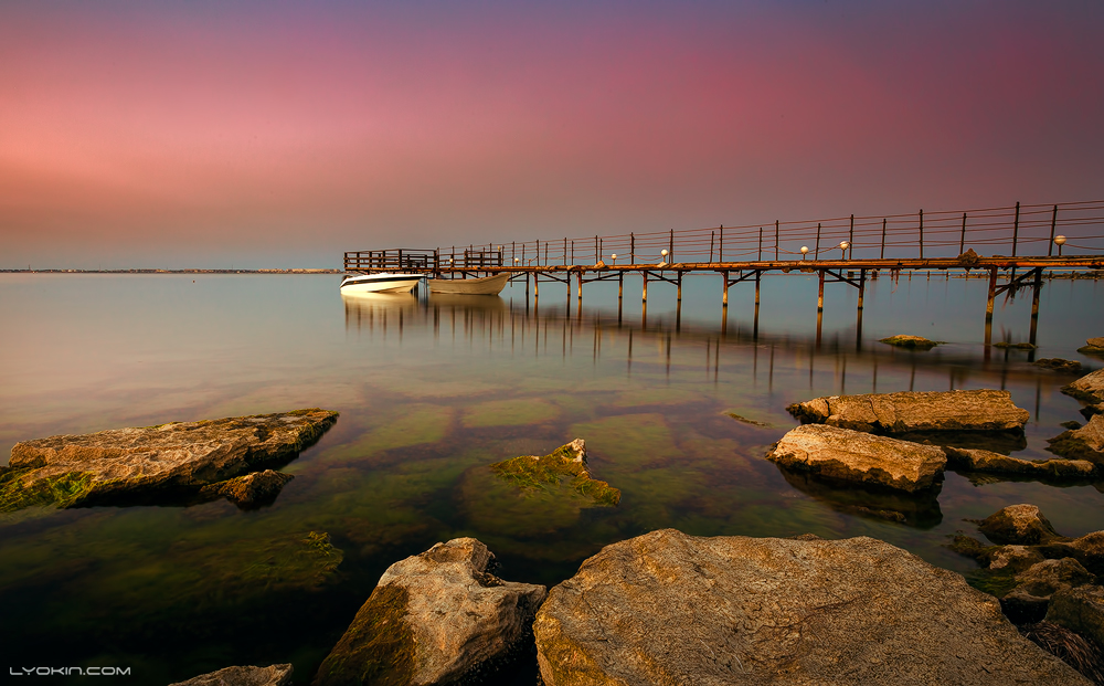 Eine ruhige Ecke in der Nähe des Meeres