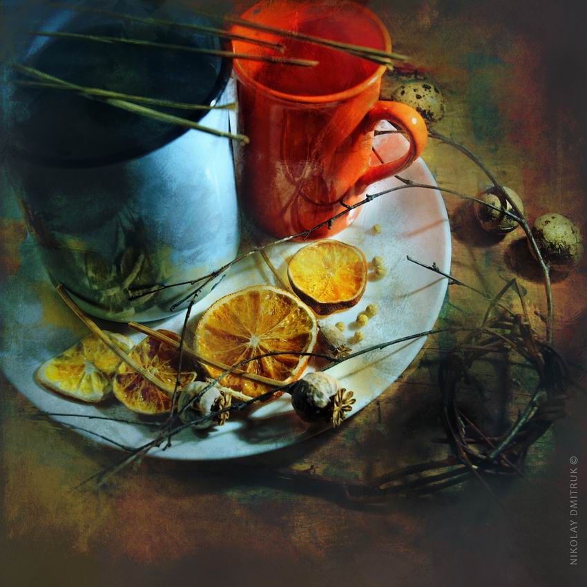 Reise auf einem weißen Teller