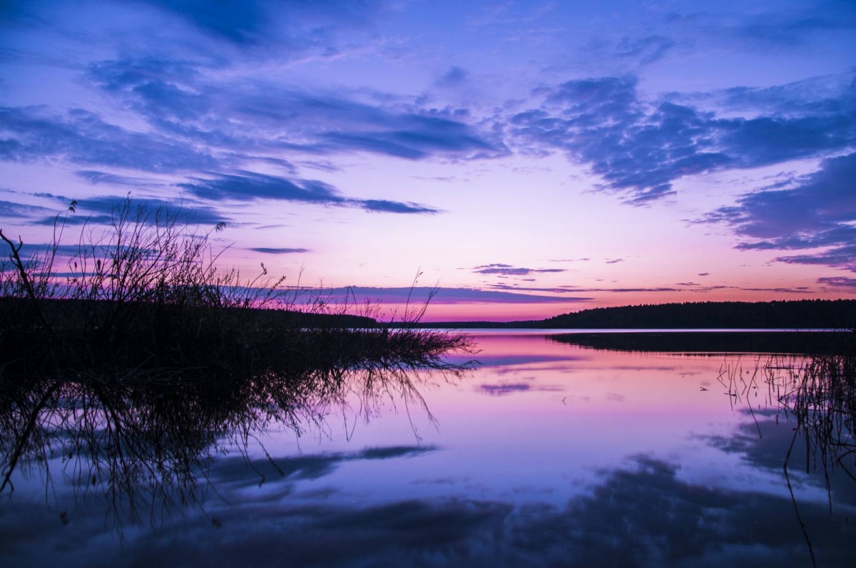 Sonnenuntergang in den Vororten