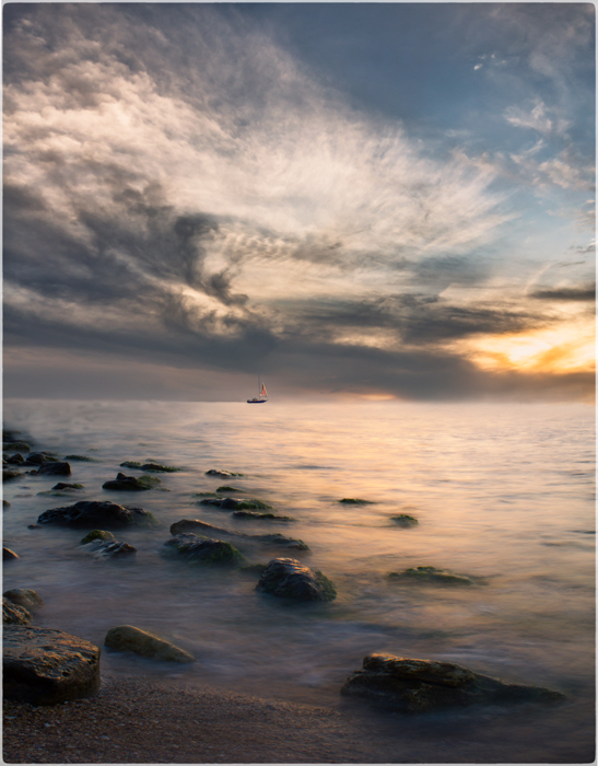Auf dem Weg zum Sonnenuntergang.