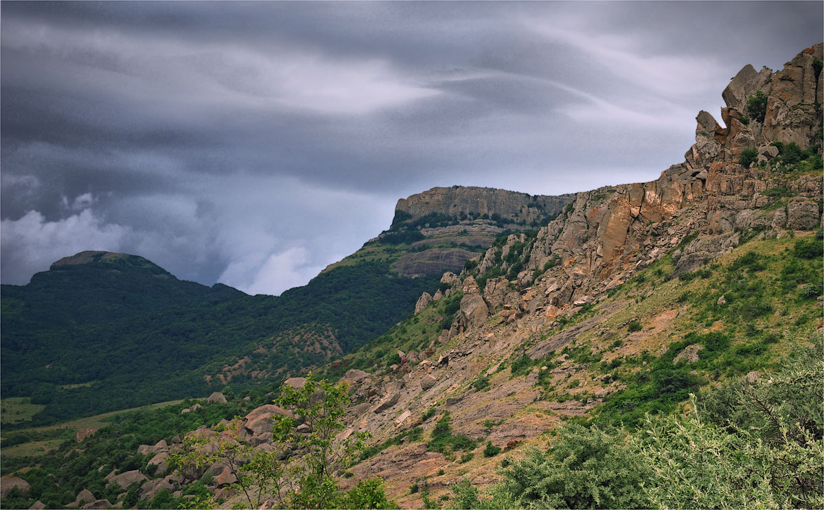 Schlechtes Wetter in den Bergen, Wetter ...
