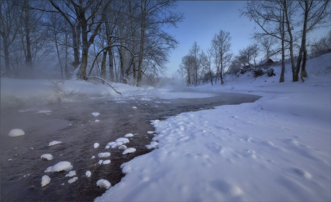 Schlafen in den frühen Nebel .....