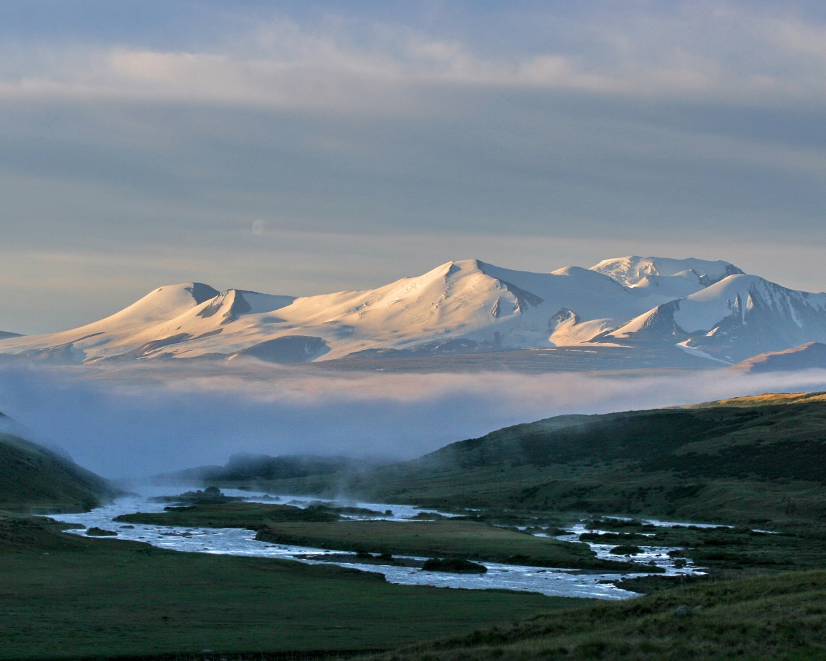 Sonnenaufgang auf dem Ukok.