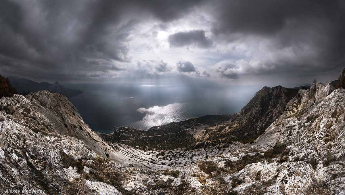 Blick von den Felsen Kusch-Kaya