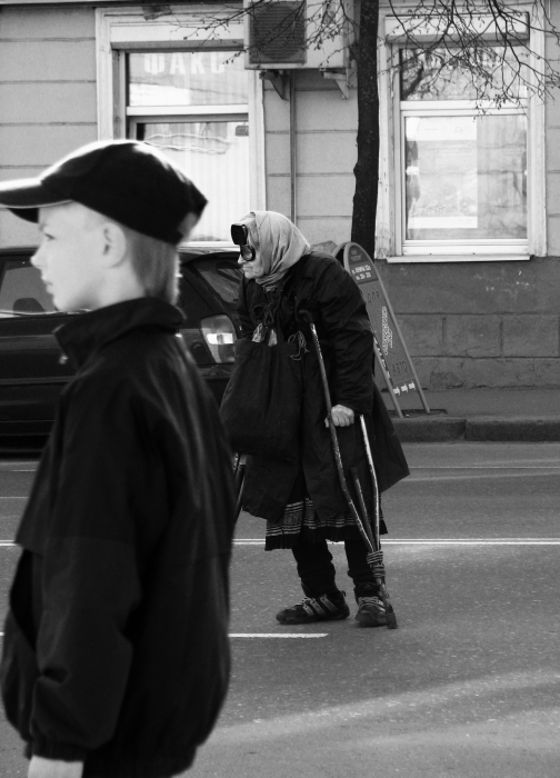 Du siehst in die Vergangenheit, und ich bin in die Zukunft.