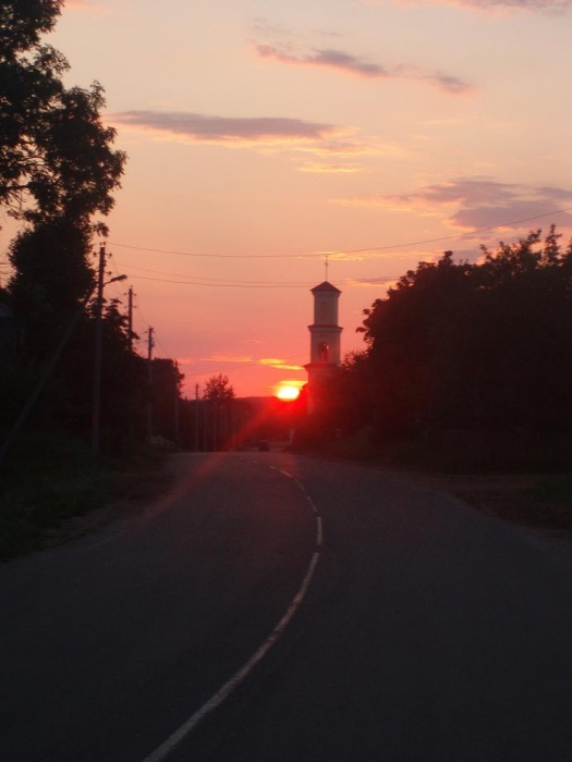 Weg zum Sonnenuntergang