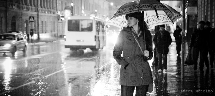 Kiew Stimmung oder ein regnerischer Abend ...
