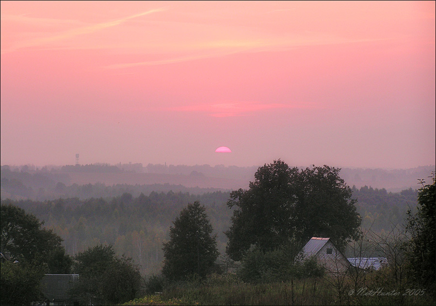 Belarussischen Sonnenuntergang