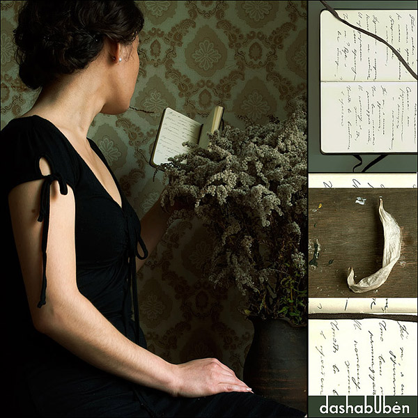 ihren schwarzen Moleskin