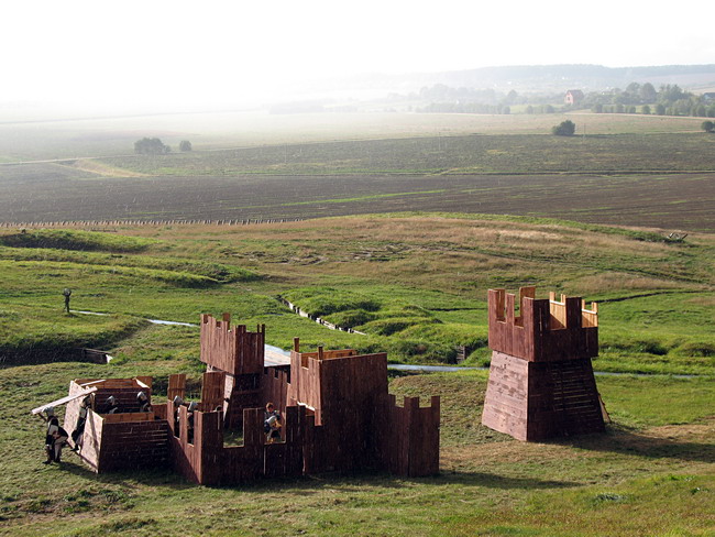 Pappe Burgen und Art der Spezialeffekte
