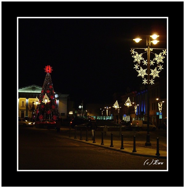Night Vilnius.